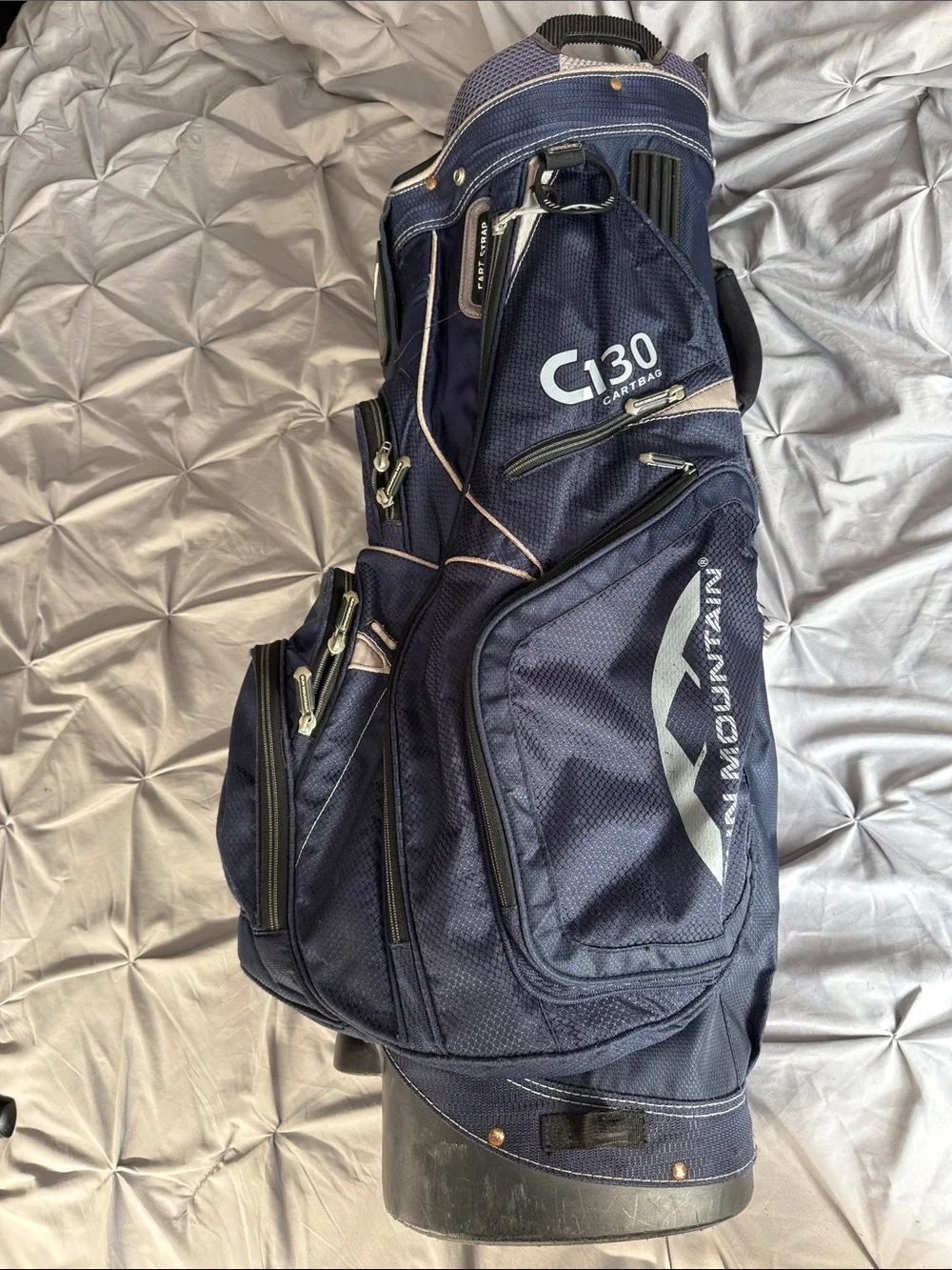 Sun Mountain C-130 Navy Golf Cart Bag w/15 Club Dividers